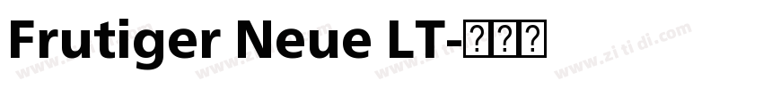 Frutiger Neue LT字体转换